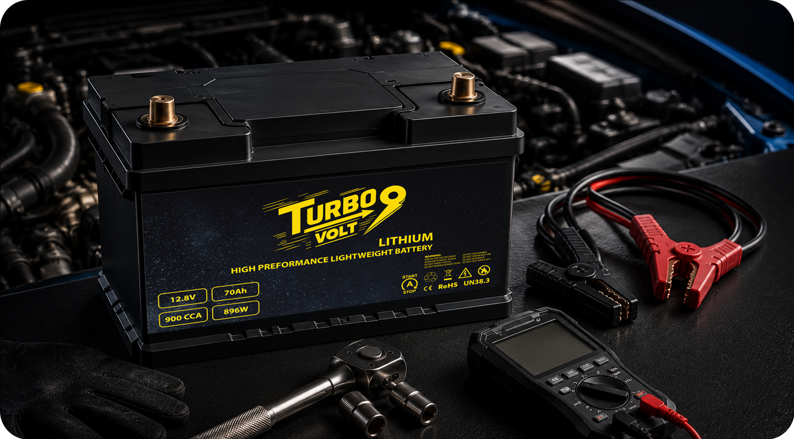 TurboVolt lithium car batteries for cars and SUVs in Ghana